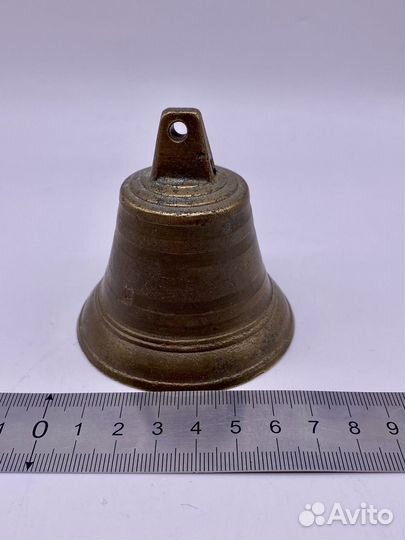 Поддужный колокольчик №7, бронза, старинный