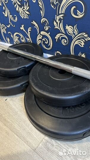 Гриф для штанги 180 см+ диски для грифа