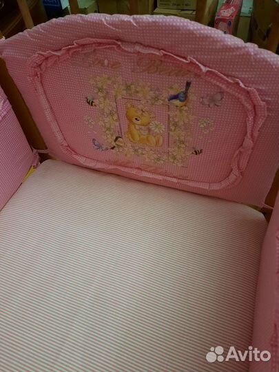 Кровать деревянная 12060 в полном комплекте