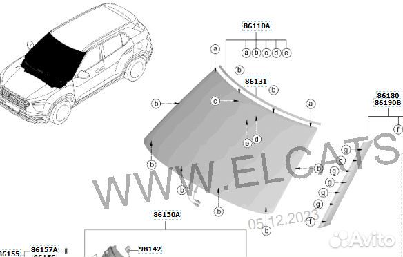 Стекло лобовое Hyundai Creta 5D 2021