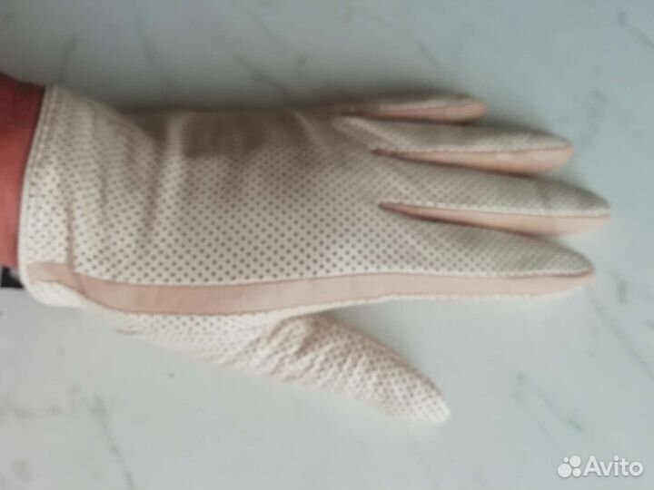 Перчатки кожаные