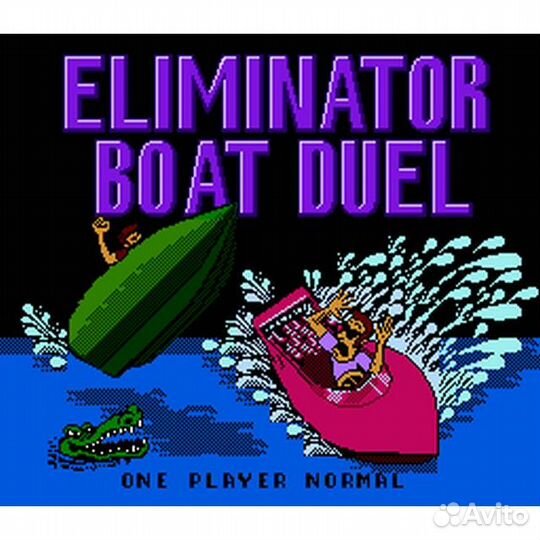 Eliminator Boat Duel 8-bit, английская версия