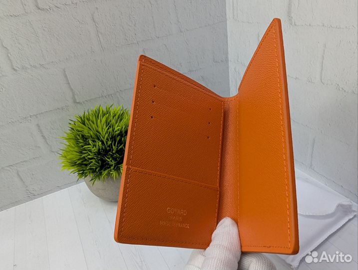 Обложка на паспорт кожаная Goyard