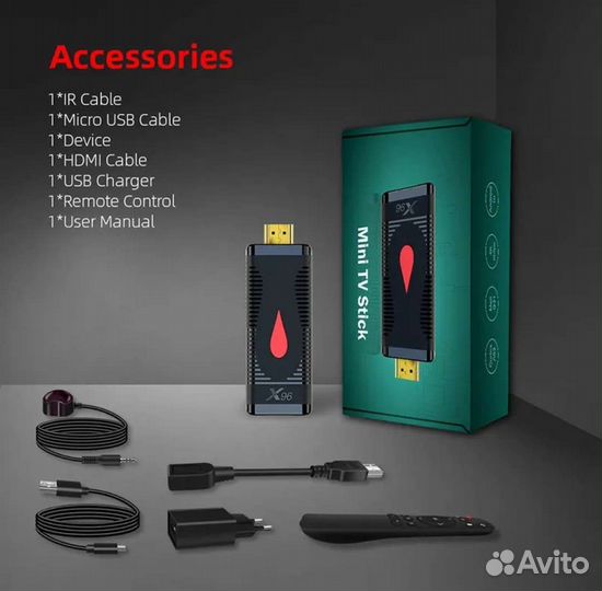 Smart tv Приставка Android 10 Stik 2-16 гб Mini