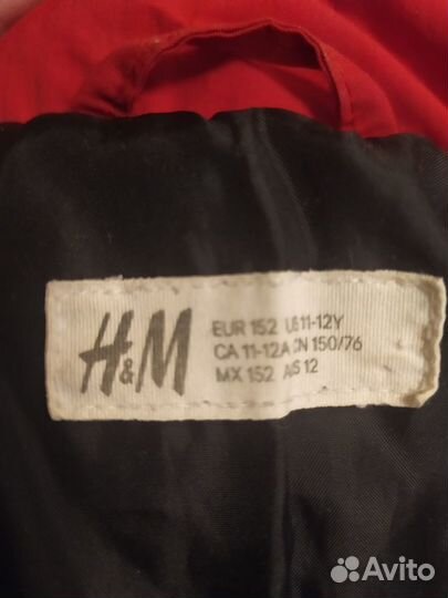 Куртка зимняя H&M р.152