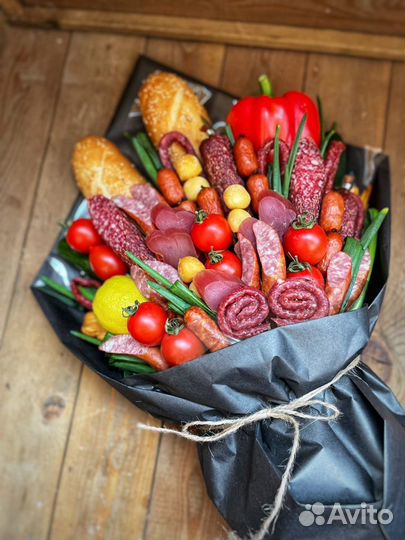 Букет из колбасы, колбасный букет