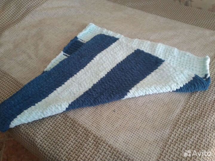 Детский вязаный плед, ручной работы