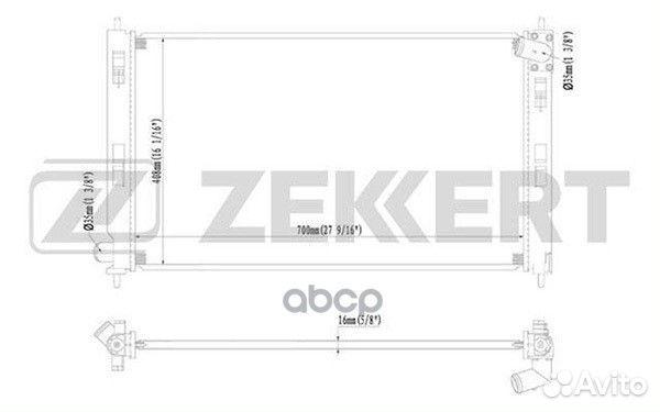 Радиатор охл. дв. Citroen C-Crosser 08- Mitsub
