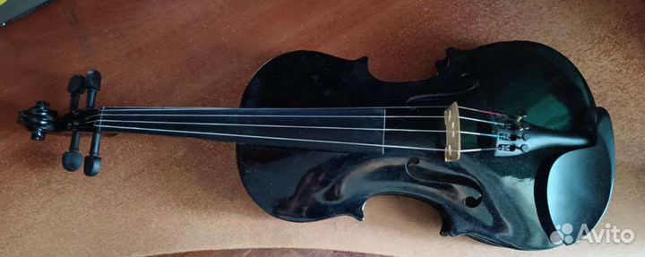 Скрипка черная 1/2