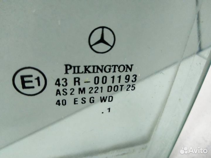 Стекло двери задней левой Mercedes-Benz C-Class W204 2007-2014