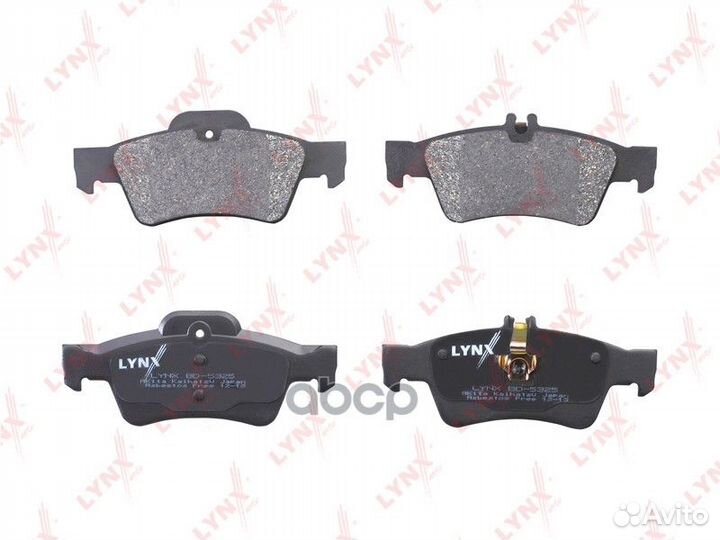 Колодки тормозные дисковые зад BD5325 lynxauto