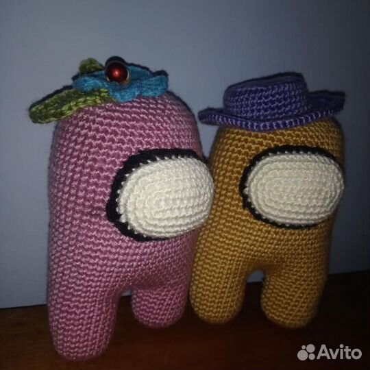 Игрушки амонг ас вязаные