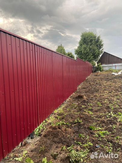 Забор из профнастила