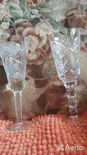 Хрустальные фужеры -ссср