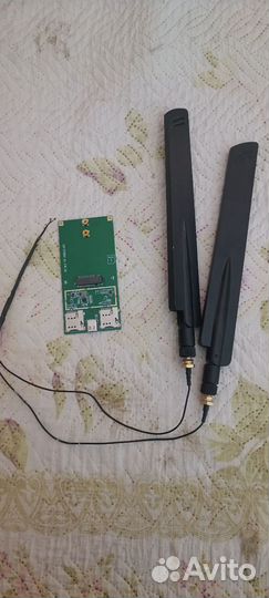 Usb переходник для m2 4g модемов + антенны