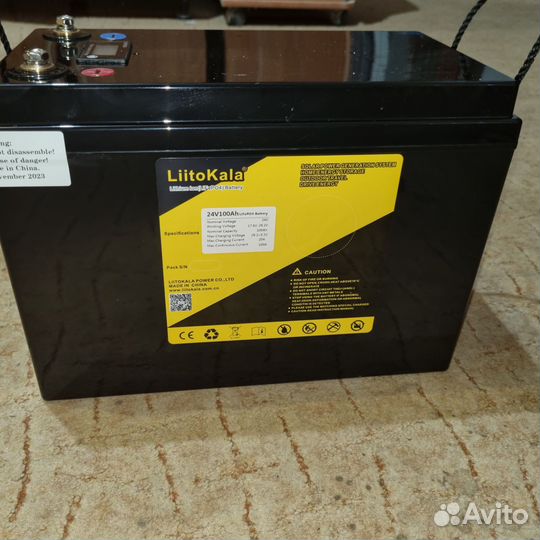 Аккумулятор 24v 100A lifepo4 новый