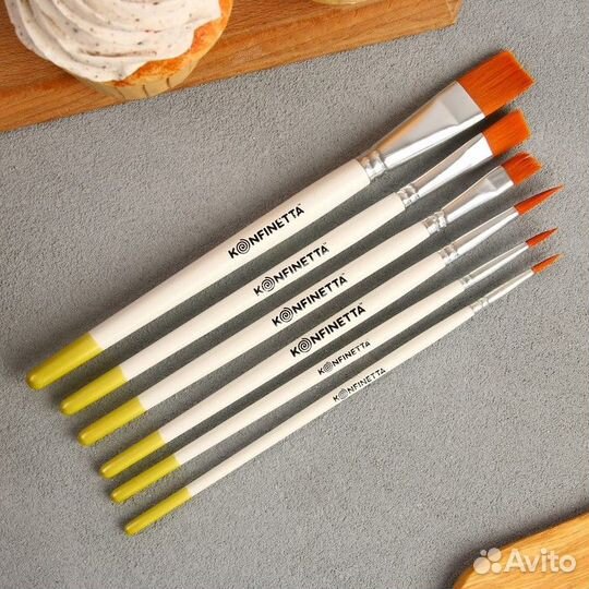 Набор кондитерских кистей «Конфинета», 6 шт