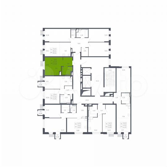 Квартира-студия, 22,5 м², 9/13 эт.