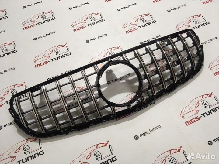 Решетка Mercedes GLC/Coupe GT Без звезды Хром