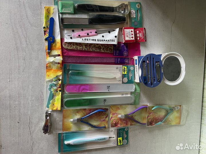 Пилки для маникюра кусачки щипчики для бровей