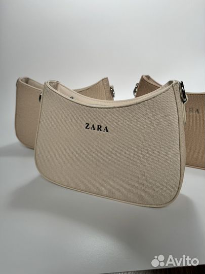 Сумка женская Zara тканевая через плечо