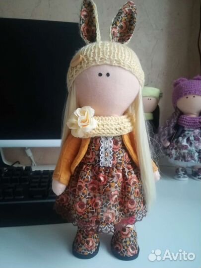 Текстильная кукла Тильда