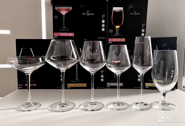 Новые бокалы хрусталь Chef & Sommelier