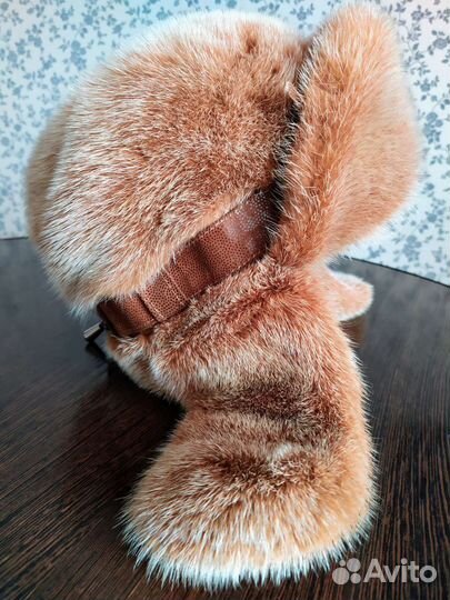 Шапка ушанка норковая женская