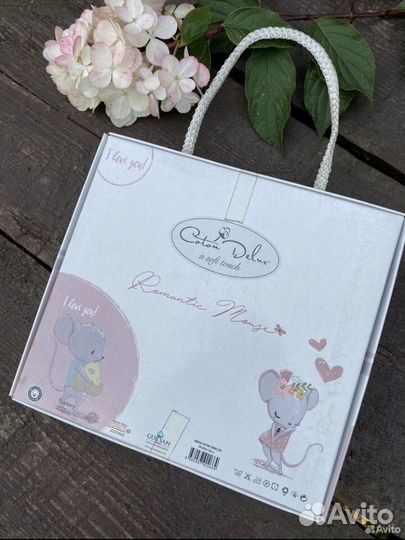 Полотенце махровое для детей 2шт Мышата Турция