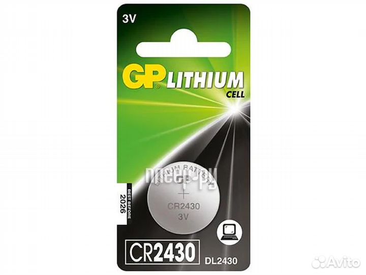CR2430 - GP Lithium CR2430-2C1 10/600 1 штука
