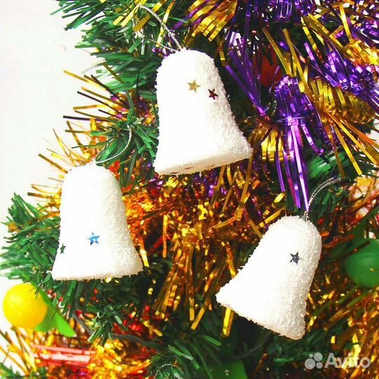 Елочные игрушки «Снежный колокольчик»