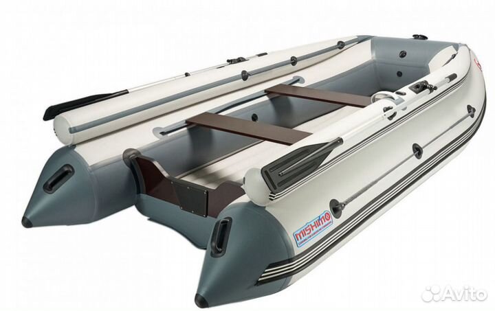 Лодка mishimo lite DF 400-белый/серый