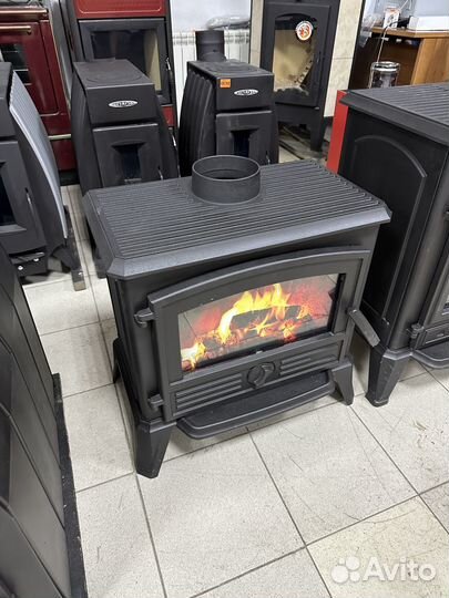 Чугунная Печь-камин отопительная для дома