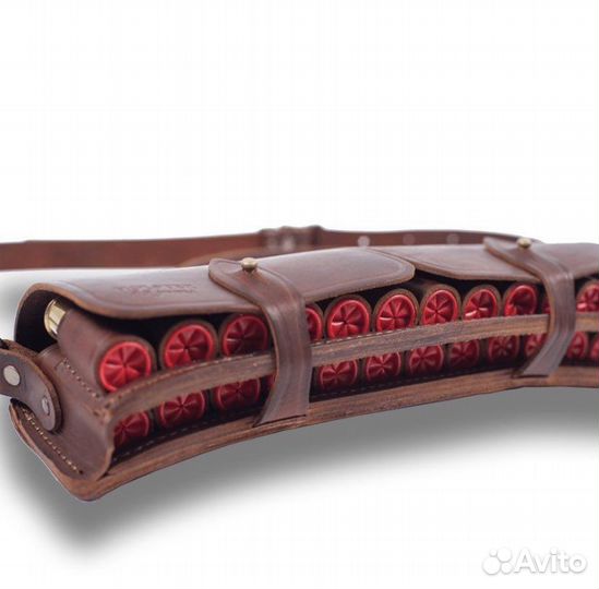 Патронташ Holster двухрядный 24х12к кожа