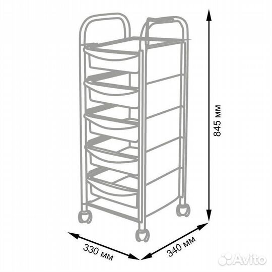 Тележка мастера для тату салона М-01
