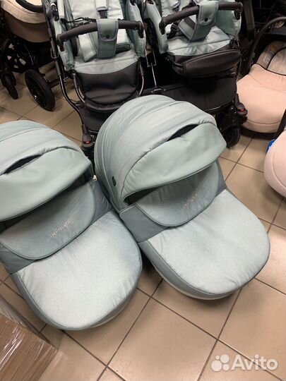 Коляска 3 в 1 для двойни