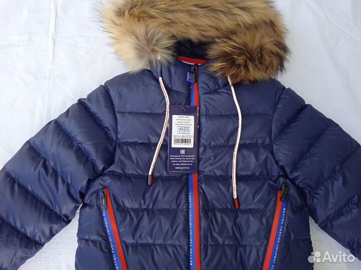 Новый теплый зимний пуховик брендовый