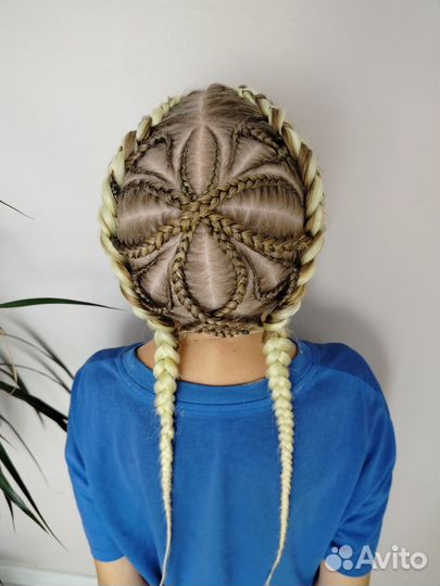 Афрокудри, афрохвост, афрокосы, косы с канекалоном