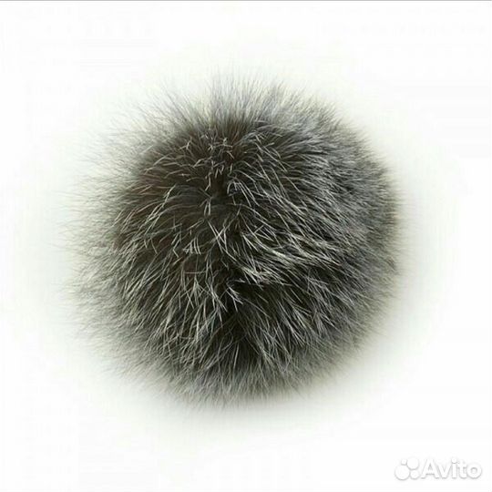 Помпон из натурального меха