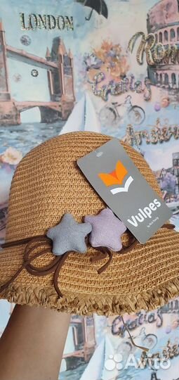 Соломенная шляпа на девочку