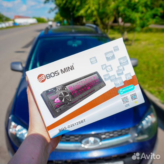 Магнитола 1din с Bluetooth 4х55W RGB