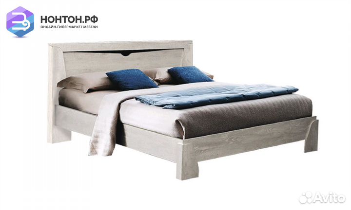 Кровать Лючия бетон пайн белый