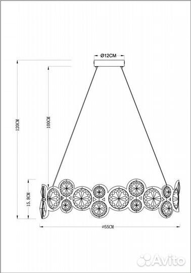 Подвесная люстра Arte Lamp Sarah A1062SP-6CC