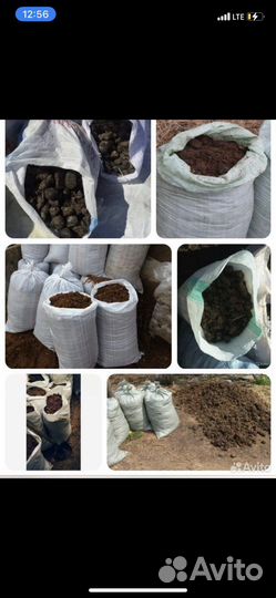 Конский навоз В мешках