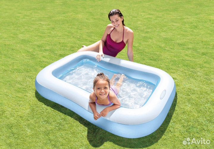 Детский надувной бассейн Intex Прямоугольный 166х1