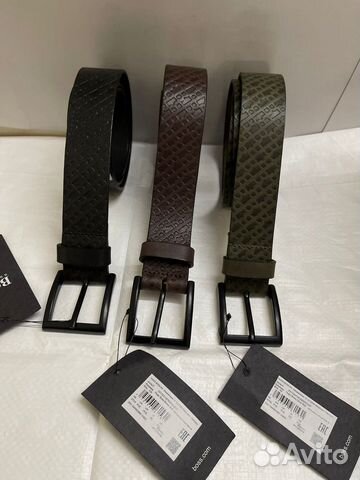 Кожаный ремень Hugo Boss новый оригинальный
