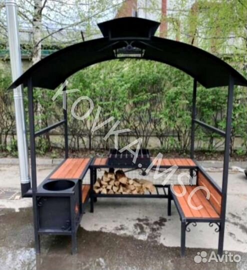 Беседка с мангалом