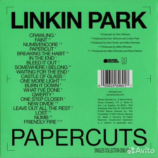 Linkin Park - Papercuts (CD)