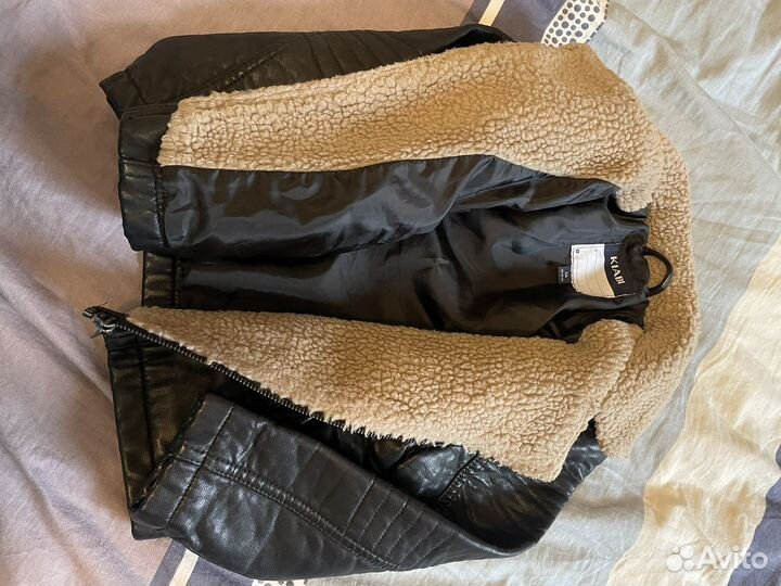 Куртка кожаная kiabi 104