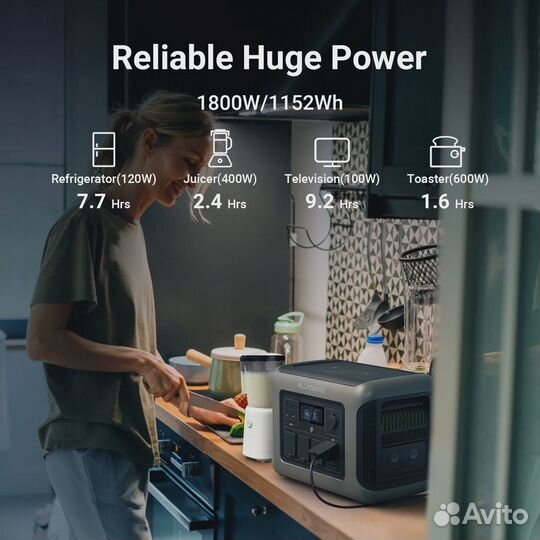 Портативная электростанция allpowers R1500(1800Вт)